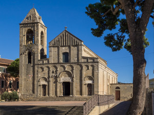 Facade of San Pantalèo in Dòlianòva